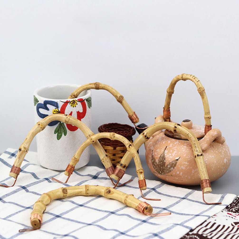 Amazon.co.jp: 4点 竹 急須 持ち手 U型 持ち手 取替え カン 布 急須